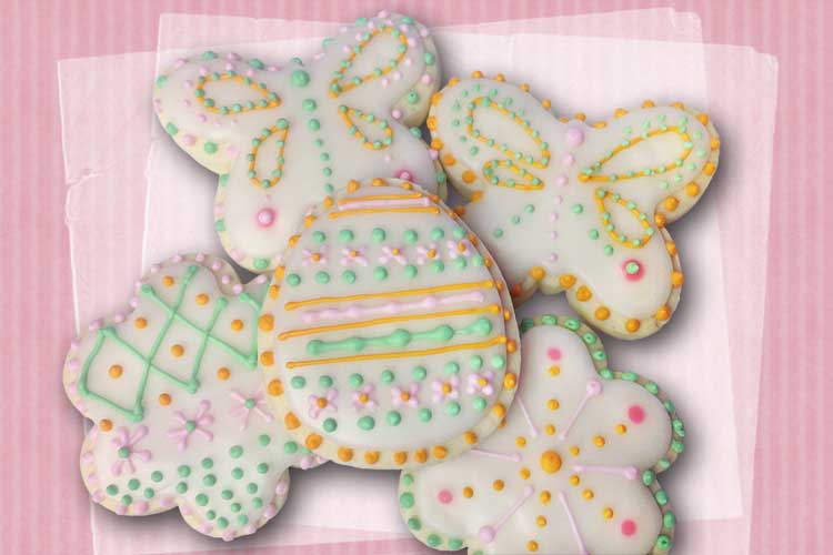 Glazed Easter Cookies