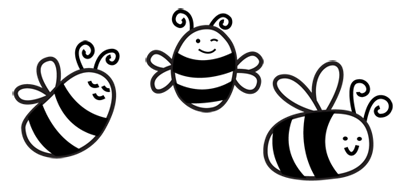 three bees