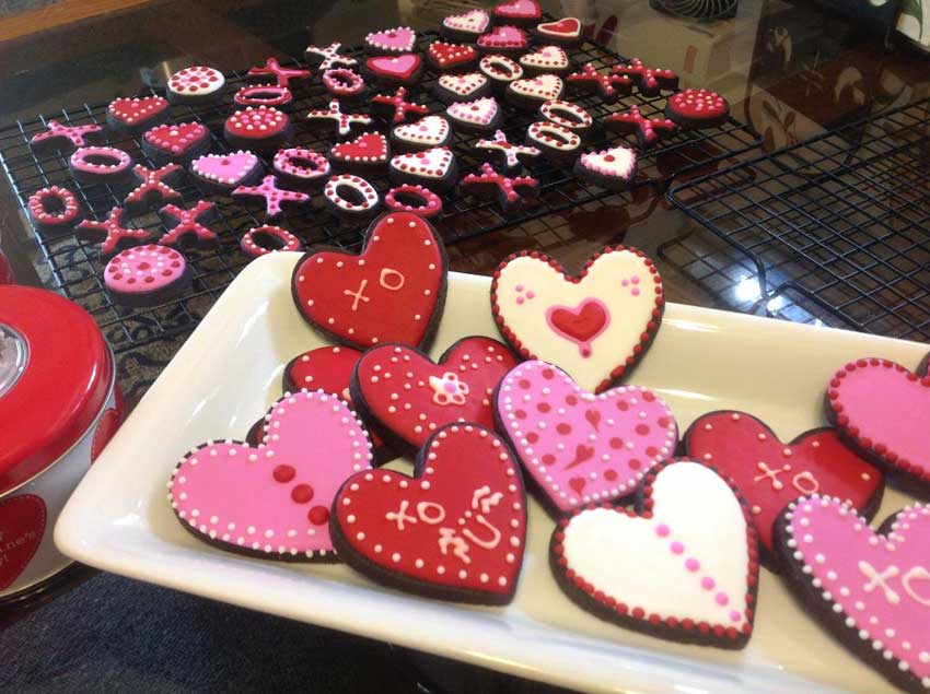 Chocolate Valentine Hearts