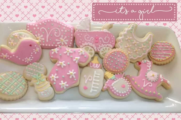 Pink Baby Cookies