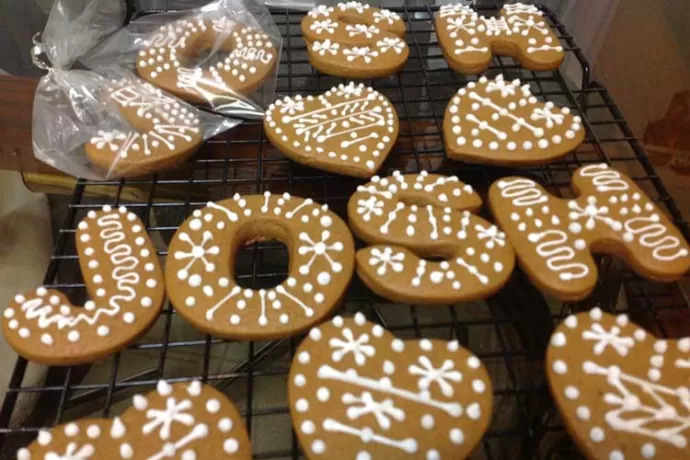 Gingerbread Letters and Hearts