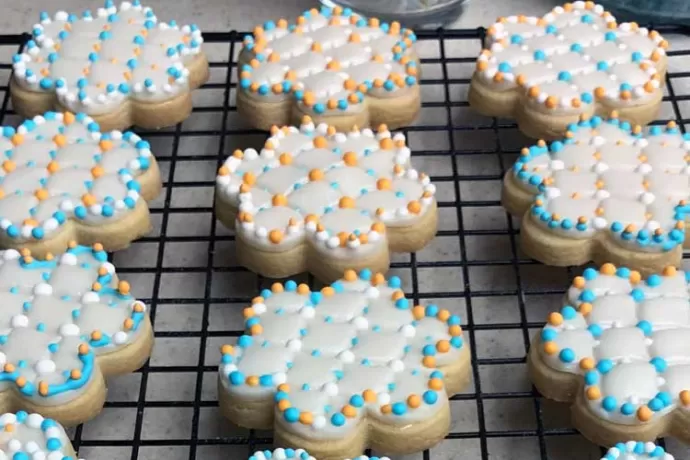 Fancy Flower Cookies