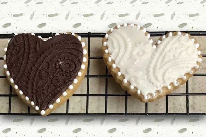 Bachelor Heart Cookies