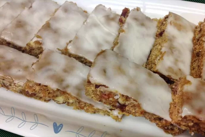 Lemon-Glazed Persimmon Bar Cookies