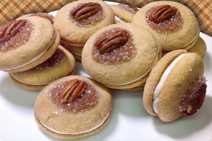 Salted Caramel Sandwich Cookies