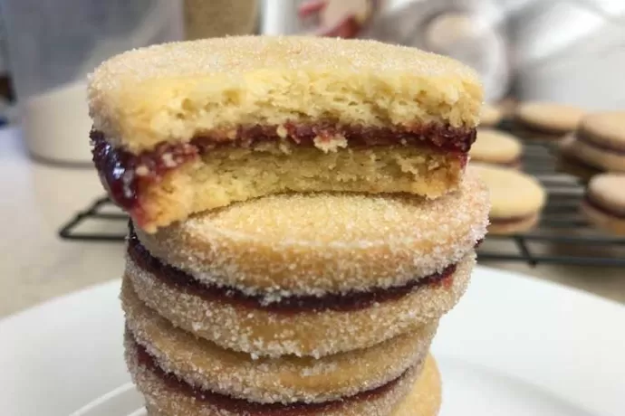 Almond-Raspberry Sandwich Cookies