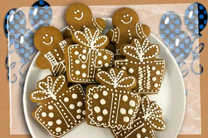 Gingerbread Birthday Cookies