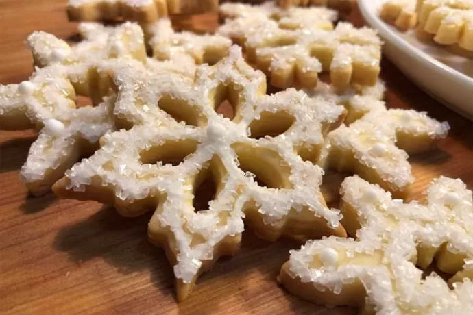 Shortbread Snowflakes