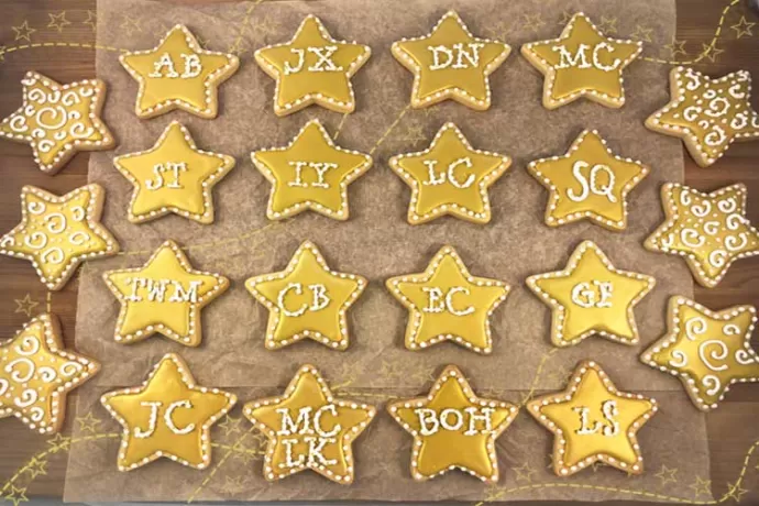 Gold Star Cookies