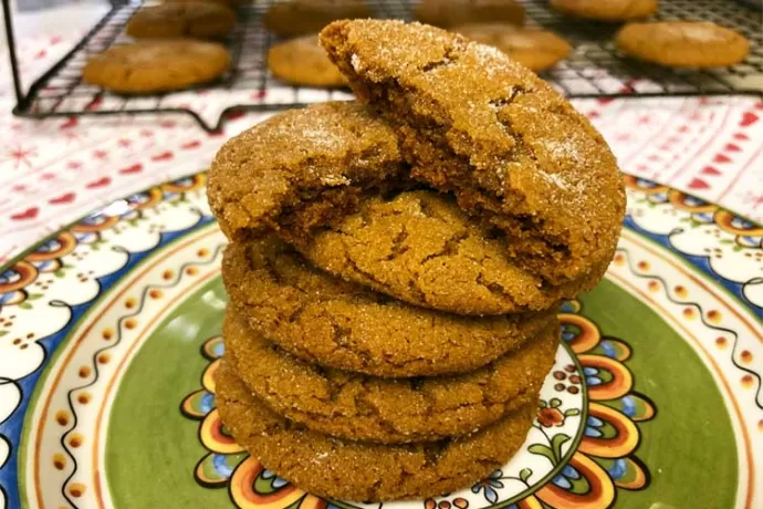 Soft Molasses Cookies