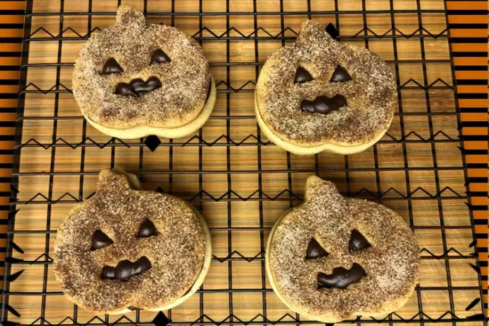 Chocolate-filled pumpkins